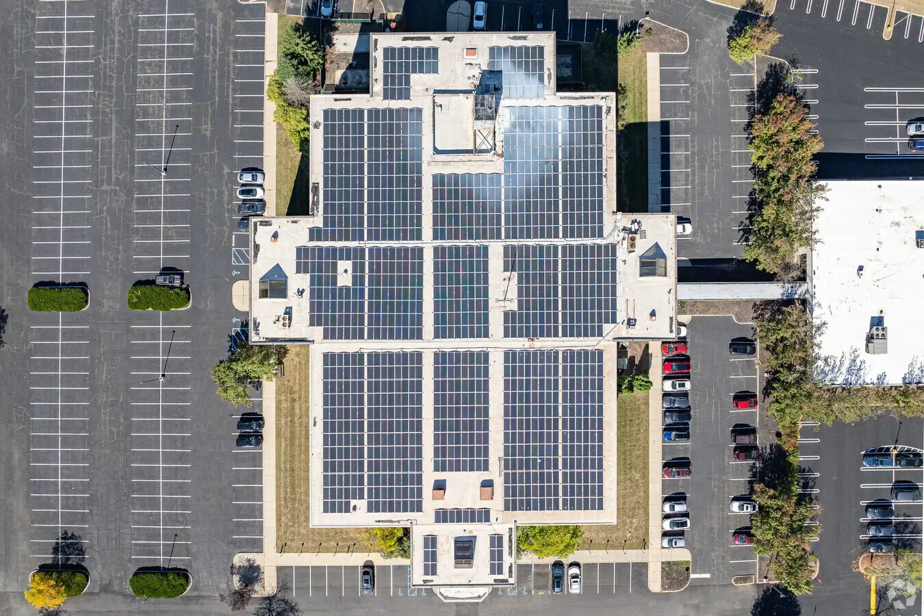 Top down view of the site