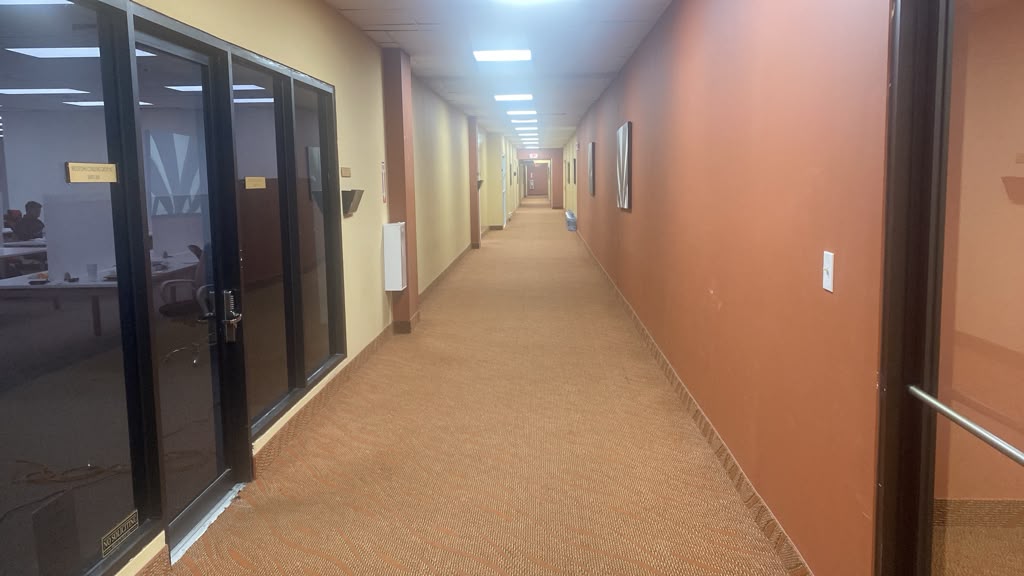 Second floor open workstation area